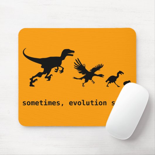 Tapis De Souris Parfois, l'évolution suce (Avec souris)