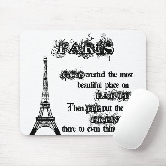 Tapis De Souris Paris (Avec souris)