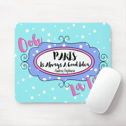 Tapis De Souris Paris (Avec souris)