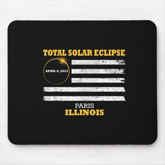 Tapis De Souris Paris 2024 Solar Eclipse 2024 040824 Eclipse (Devant)