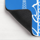 Tapis De Souris Paris ; Azure Blue Quatrefoil (Coin)