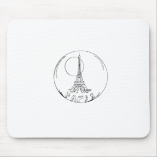 Tapis De Souris paris dans une boule de verre