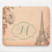 Tapis De Souris Paris France Eiffel Tour Eiffel Monogramme Pad (Devant)