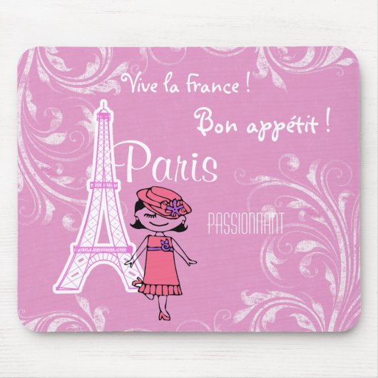 Tapis De Souris Paris France Mousepads (Devant)