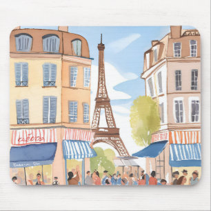 Tapis De Souris Paris France Tour Eiffel   Aquarelle Voyage