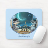 Tapis De Souris Paris la nuit à Mousepad - Joyeux (Avec souris)