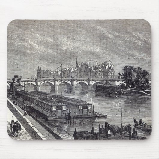 Tapis De Souris Paris moderne : Le Pont Neuf, 1845 (Devant)