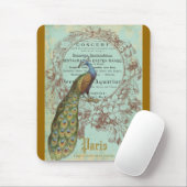 Tapis De Souris Paris Peacock, Paris Inspiré Pad Souris (Avec souris)