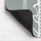 Tapis De Souris Paris ; Quatrefoil marocain Gris Cendré (Coin)