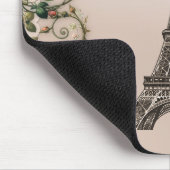 Tapis De Souris Paris Rose Vins Tour Eiffel Shabby Chic (Coin)