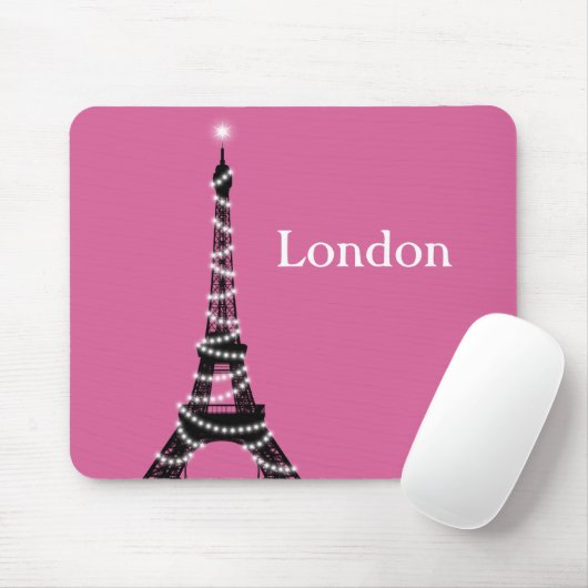Tapis De Souris Paris Sparkings Everywhere Souse Pad fuchsia (Avec souris)