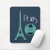 Tapis De Souris Paris Teal (Avec souris)