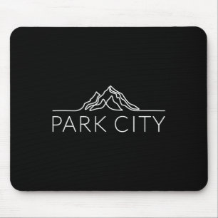 Tapis De Souris Park City Utah Mountain Ski Snowboard