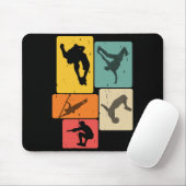 Tapis De Souris Parkour Freerunner Traceur Retro Freerunning (Avec souris)