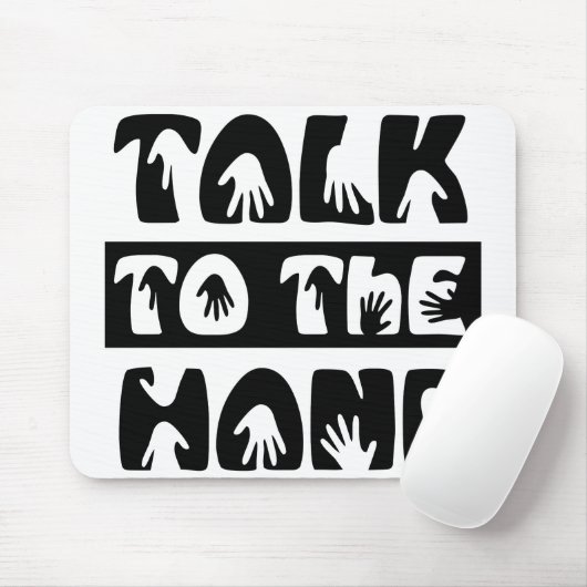 Tapis De Souris Parler À La Main (Avec souris)