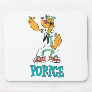 Tapis De Souris Parodie de Popeye Vintage des années 1990