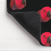 Tapis De Souris PARROIS ROUGE MOUSEPAD Noir (Coin)