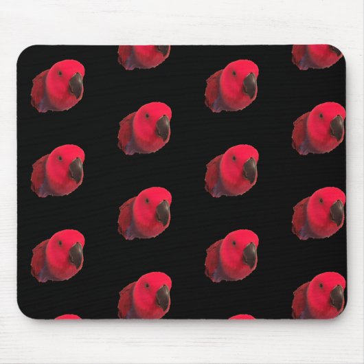 Tapis De Souris PARROIS ROUGE MOUSEPAD Noir (Devant)