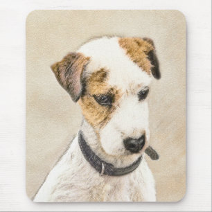 Tapis De Souris Parson Jack Russell Terrier Peinture - Chien Art