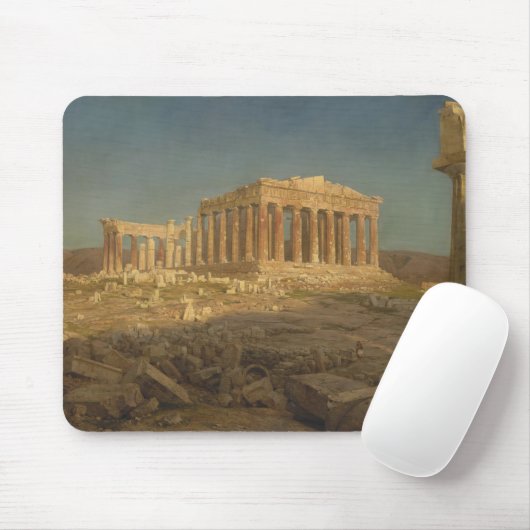 Tapis De Souris Parthénon (temple grec antique, site d'Athènes) (Avec souris)
