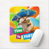 Tapis De Souris Parti Chipmunk En Sombrero (Avec souris)