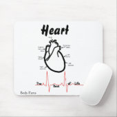 Tapis De Souris Parties du corps -- Coeur humain (Avec souris)