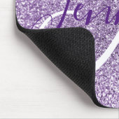 Tapis De Souris Parties scintillant Améthyste Photo Monogramme per (Coin)