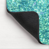 Tapis De Souris Parties scintillant bleu clair Mousepad (Coin)