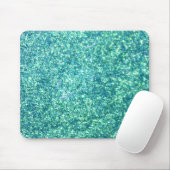 Tapis De Souris Parties scintillant bleu clair Mousepad (Avec souris)