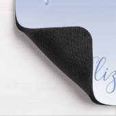 Tapis De Souris Parties scintillant Bleu Dusty moderne design Scri (Coin)