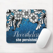 Tapis De Souris Parties scintillant Bleue Boss Néanmoins Elle Pers (Avec souris)