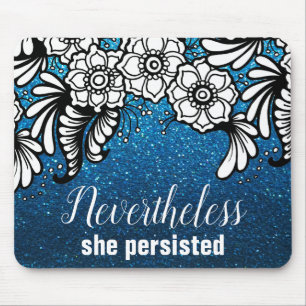 Tapis De Souris Parties scintillant Bleue Boss Néanmoins Elle Pers