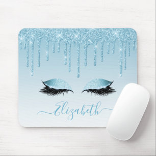 Tapis De Souris Parties scintillant Bleue Moderne tendance Lashes