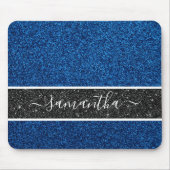 Tapis De Souris Parties scintillant bleue Mousepad (Devant)