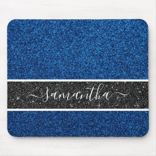 Tapis De Souris Parties scintillant bleue Mousepad (Devant)