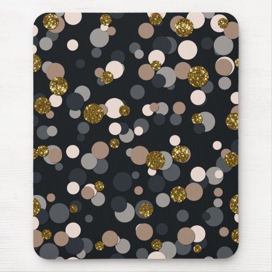 Tapis De Souris Parties scintillant Confetti Peach, Maple, Grey an (Devant)