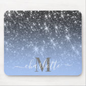 Tapis De Souris Parties scintillant d'argent mignonne (Devant)