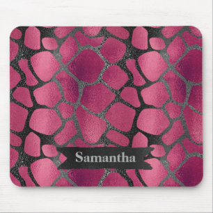 Tapis De Souris Parties scintillant de poster de animal rose glam