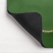 Tapis De Souris Parties scintillant d'or et Monogramme d'âge vert (Coin)
