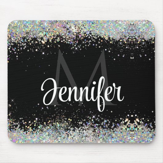Tapis De Souris Parties scintillant d'or holographique brillant Mo (Devant)