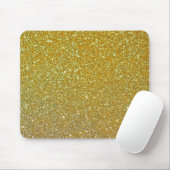 Tapis De Souris Parties scintillant d'or moderne Faux Foil Sparkle (Avec souris)