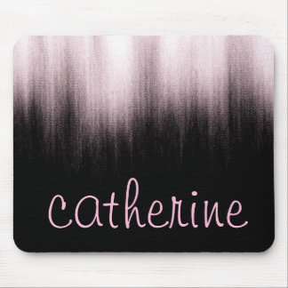 Tapis De Souris Parties scintillant d'or rose Faux noir Glitterie