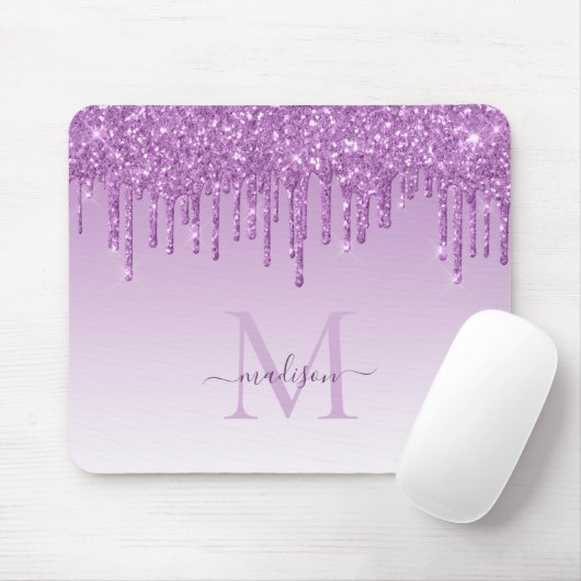 Tapis De Souris Parties scintillant Drives Purple Plum Sparkle Mon (Avec souris)