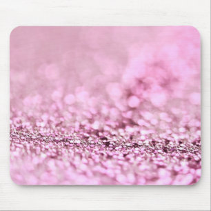 Tapis De Souris Parties scintillant en or rose rose brillant