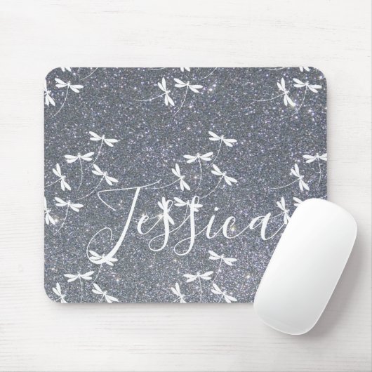 Tapis De Souris Parties scintillant et libellules pavé de souris p (Avec souris)