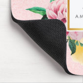 Tapis De Souris Parties scintillant fille Aquarelle Peine Fleurs M (Coin)