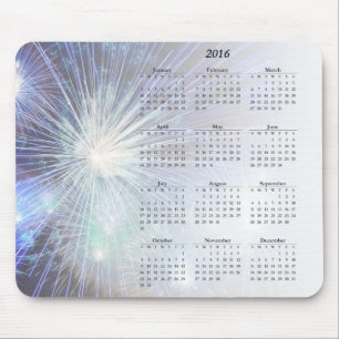 Tapis De Souris Parties scintillant Fireworks Calendrier des fêtes