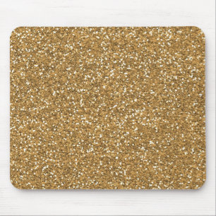 Tapis De Souris Parties scintillant Gold Glam Faux