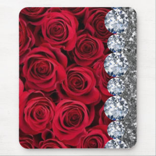 Tapis De Souris Parties scintillant intérieure Chic Gold Rose