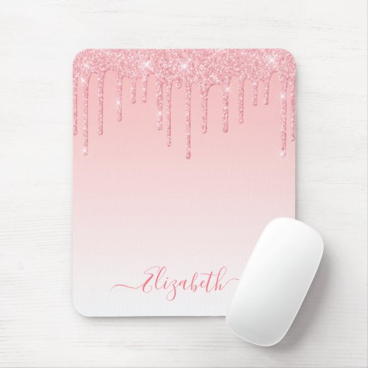 Tapis De Souris Parties scintillant moderne design élégant Script  (Avec souris)
